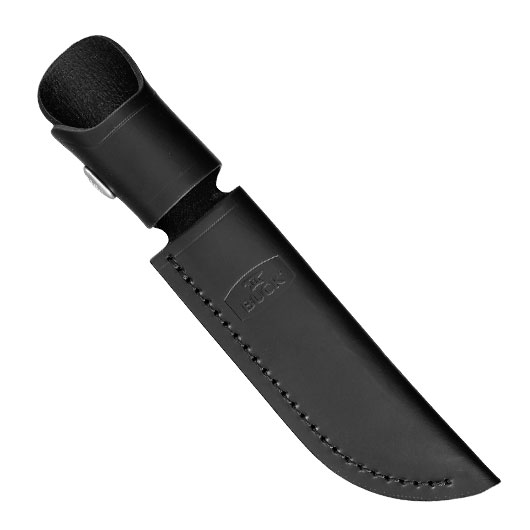 Buck Bowiemesser 117 Brahma schwarz/silber inkl. Lederscheide Bild 5