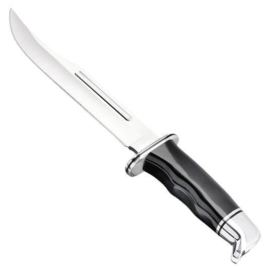 Buck Bowiemesser 120 General schwarz/silber inkl. Lederscheide Bild 2