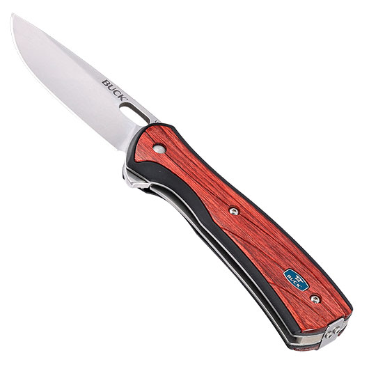 Buck Einhandmesser 346 Vantage Large mit Holzgriffschalen inkl. Grtelclip Bild 2