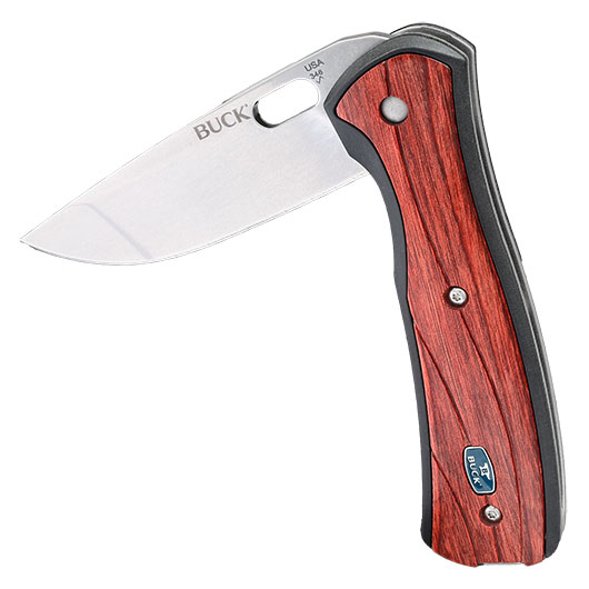 Buck Einhandmesser 346 Vantage Large mit Holzgriffschalen inkl. Grtelclip Bild 3