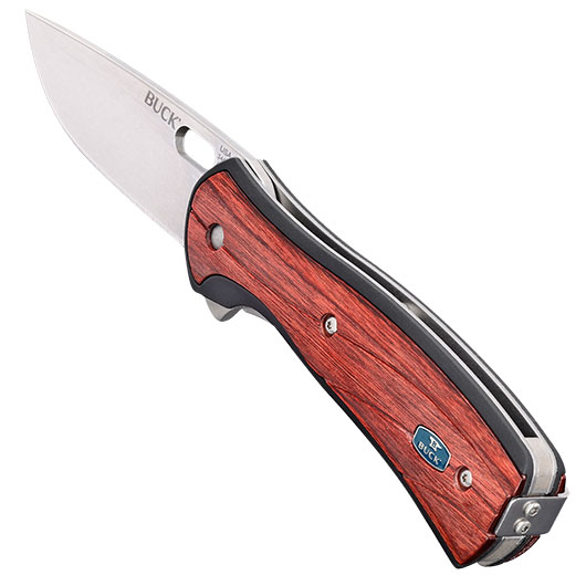 Buck Einhandmesser 346 Vantage Large mit Holzgriffschalen inkl. Grtelclip Bild 6