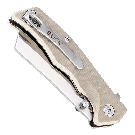 Buck Einhandmesser 252 Trunk khaki/silber inkl. Grtelclip Bild 5