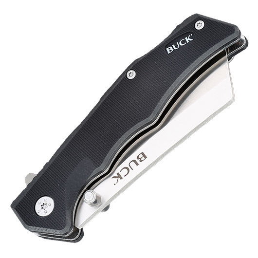 Buck Einhandmesser 252 Trunk schwarz/silber inkl. Grtelclip Bild 4