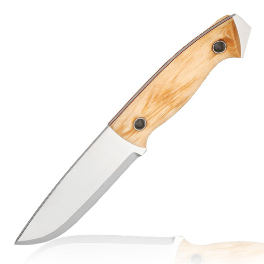 Helle Outdoormesser Utvaer braun/silber inkl. Lederscheide