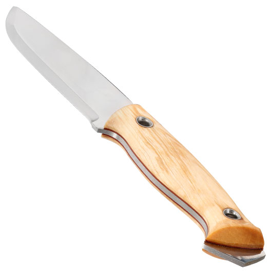 Helle Outdoormesser Utvaer braun/silber inkl. Lederscheide Bild 2