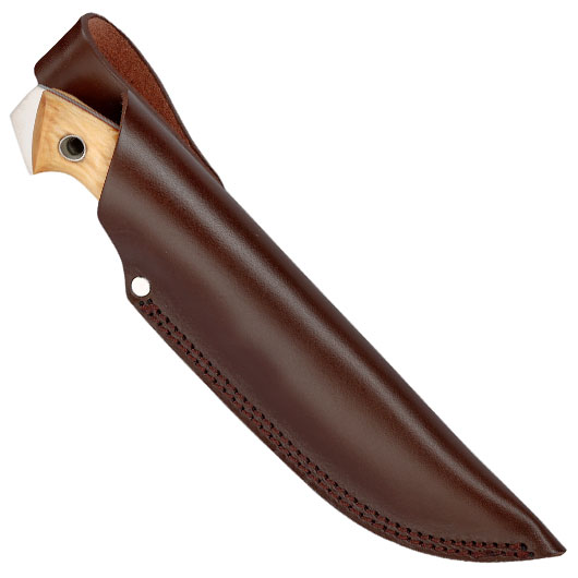 Helle Outdoormesser Utvaer braun/silber inkl. Lederscheide Bild 4