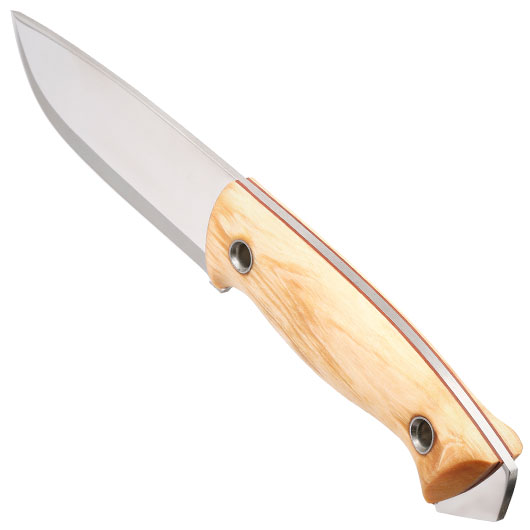 Helle Outdoormesser Utvaer braun/silber inkl. Lederscheide Bild 5