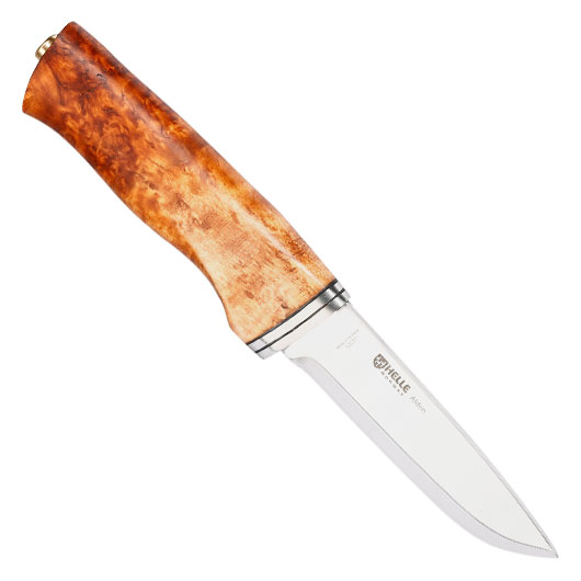 Helle Outdoormesser Alden braun/silber inkl. Lederscheide Bild 1