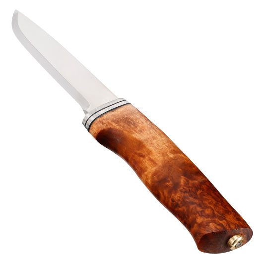 Helle Outdoormesser Alden braun/silber inkl. Lederscheide Bild 2