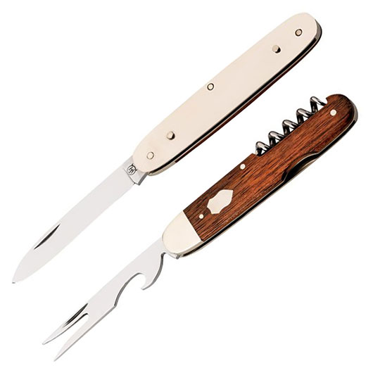 Hartkopf Taschenmesser Picknick Rotholz 3-teilig Bild 1