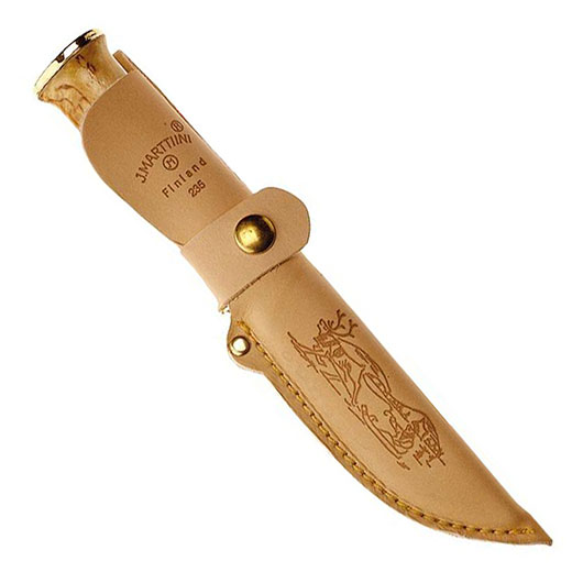 Marttiini Outdoormesser 235 braun/silber inkl. Lederscheide Bild 1