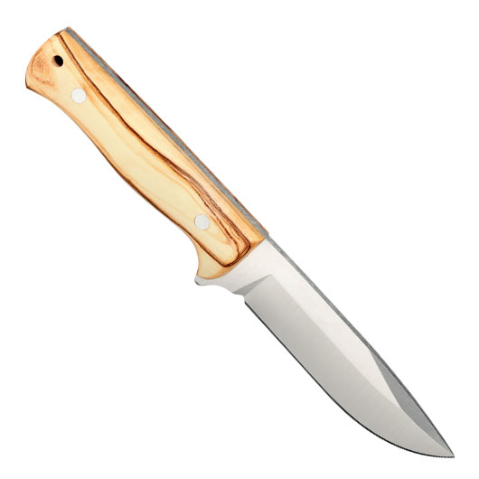 Nieto Outdoormesser Patrol braun/silber inkl. Lederscheide Bild 1