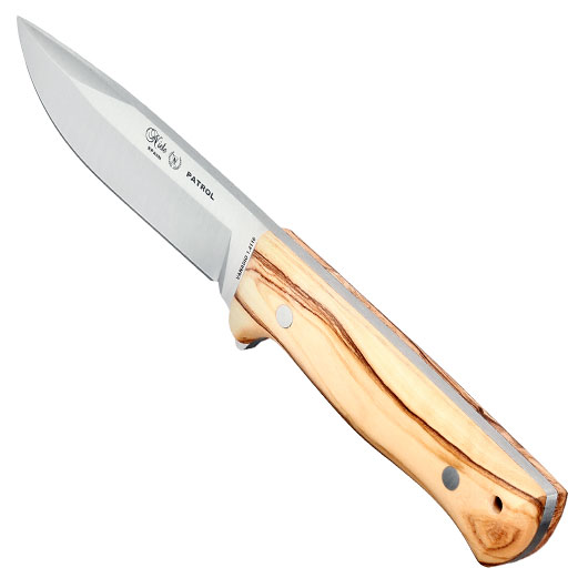 Nieto Outdoormesser Patrol braun/silber inkl. Lederscheide Bild 6