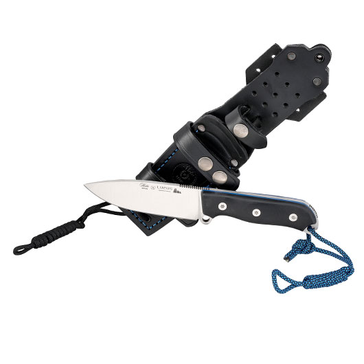 Nieto Outdoormesser Lucus 120 schwarz/silber inkl. Lederscheide Bild 3