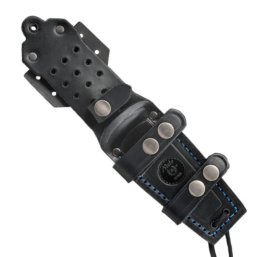 Nieto Outdoormesser Lucus 120 schwarz/silber inkl. Lederscheide Bild 5