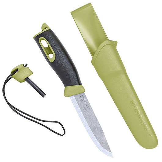 Morakniv Grtelmesser Companion Spark grn inkl. Kunststoffscheide & Feuerstahl Bild 1