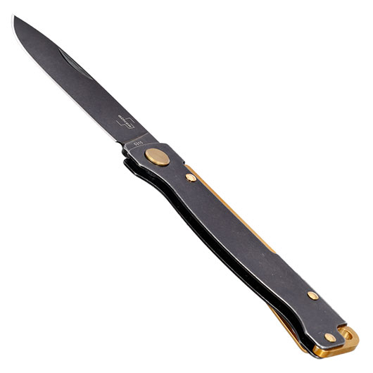 Bker Plus Taschenmesser Atlas SW black stonewash brass inkl. Grtelclip Bild 2