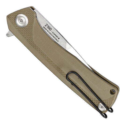 ANV Knives Einhandmesser Z100 BB G10 Sleipner Stahl oliv/stonewash inkl. Grtelclip Bild 5