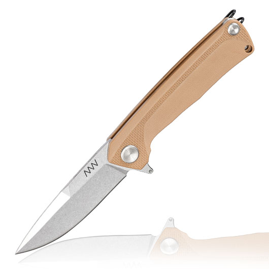 ANV Knives Einhandmesser Z100 BB G10 Sleipner Stahl coyote/stonewash inkl. Grtelclip
