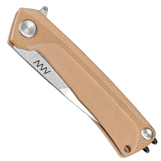ANV Knives Einhandmesser Z100 BB G10 Sleipner Stahl coyote/stonewash inkl. Grtelclip Bild 4