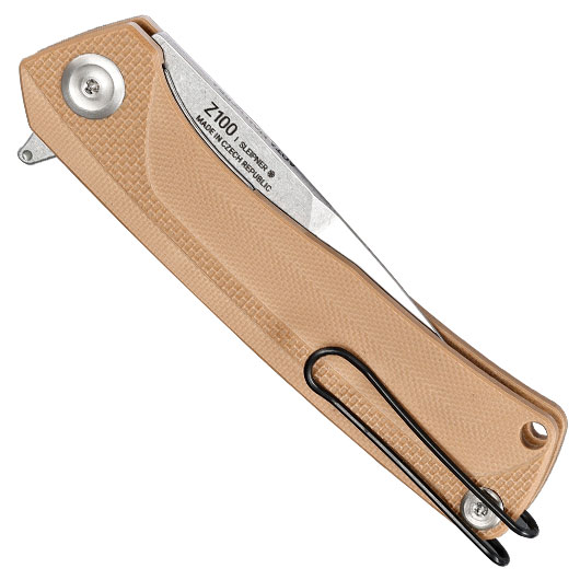 ANV Knives Einhandmesser Z100 BB G10 Sleipner Stahl coyote/stonewash inkl. Grtelclip Bild 5