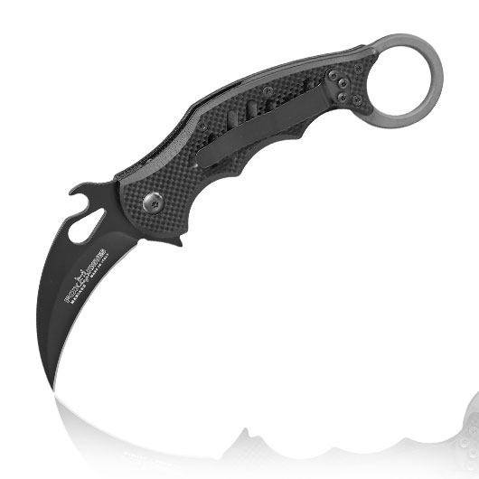 Fox Knives Karambit Messer FX-599 Small Folding N690 Stahl schwarz inkl. Grtelclip