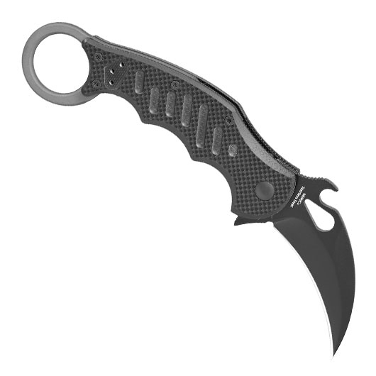 Fox Knives Karambit Messer FX-599 Small Folding N690 Stahl schwarz inkl. Grtelclip Bild 1