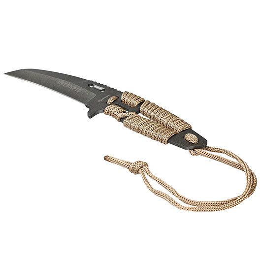 Outdoormesser Intrepid grau/coyote inkl. Nylonscheide Bild 2