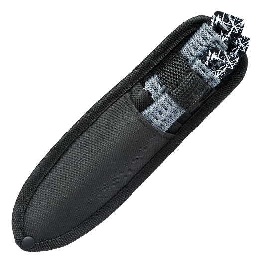Wurfmesserset Skull 3-teilig schwarz/grau inkl. Nylonscheide Bild 4