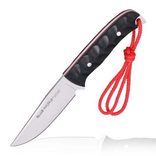 Muela Outdoormesser Husky Micarta grau inkl. Lederscheide
