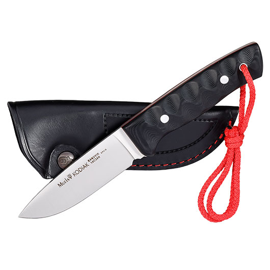 Muela Outdoormesser Kodiak Canvas Micarta schwarz inkl. Lederscheide Bild 3