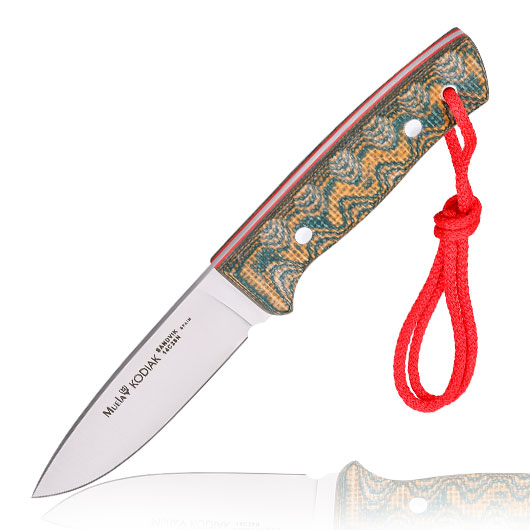 Muela Outdoormesser Kodiak Canvas Micarta grn inkl. Lederscheide