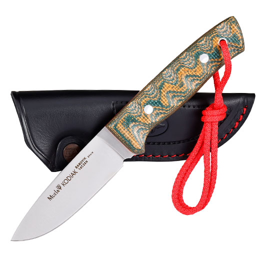 Muela Outdoormesser Kodiak Canvas Micarta grn inkl. Lederscheide Bild 3