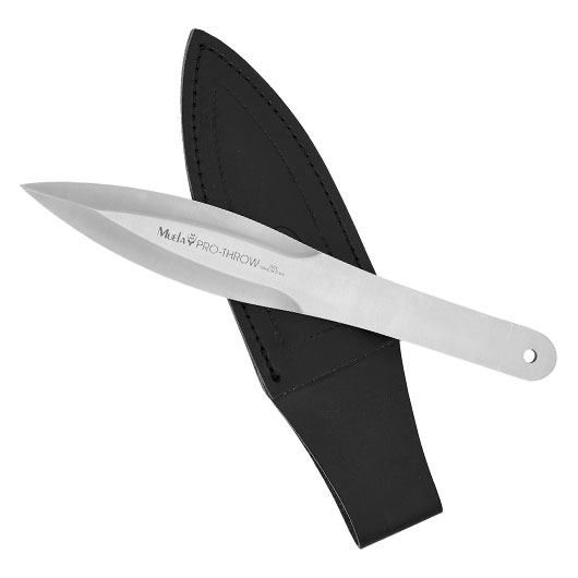 Muela Wurfmesser Throw Pro silber inkl. Lederscheide Bild 3