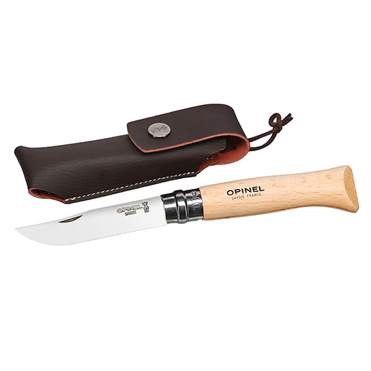 Opinel Taschenmesser Geschenkset No 08 Buchenholz inkl. Etui Bild 3