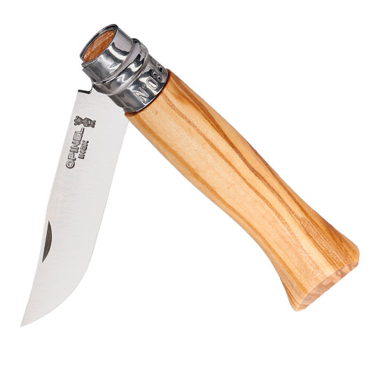 Opinel Taschenmesser Geschenkset No 08 Olivenholz inkl. Etui und Holzbox Bild 3