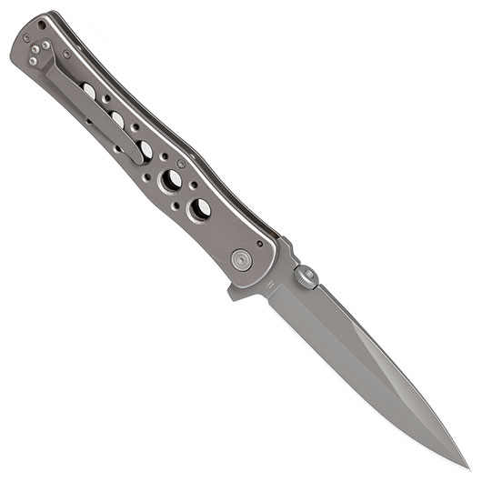 CJH Einhandmesser Titan grau inkl. Grtelclip Bild 1