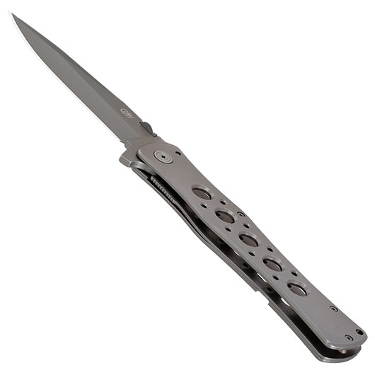 CJH Einhandmesser Titan grau inkl. Grtelclip Bild 2