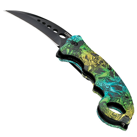 CJH Karambit Schlangen grn inkl. Grtelclip Bild 2