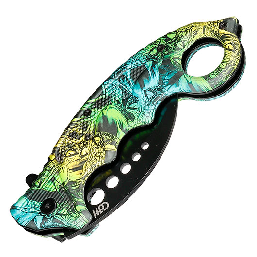 CJH Karambit Schlangen grn inkl. Grtelclip Bild 4