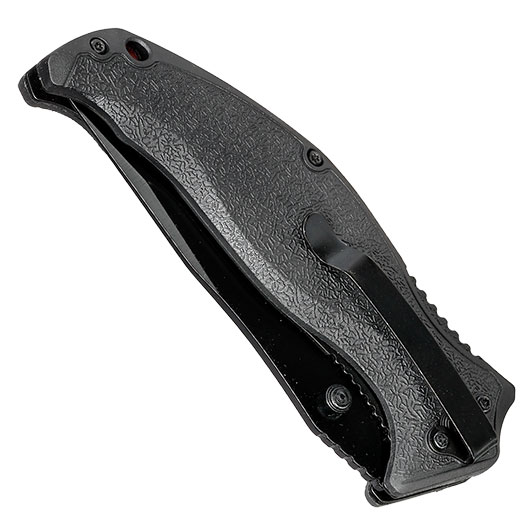 CJH Einhandmesser schwarz/rot inkl. Grtelclip Bild 5