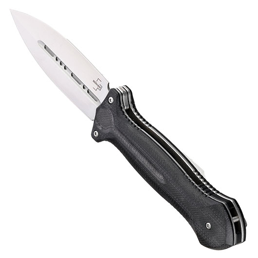 Bker Plus Einhandmesser Cheus VG-10 Stahl schwarz/silber inkl. Grtelclip und Nylonetui Bild 8