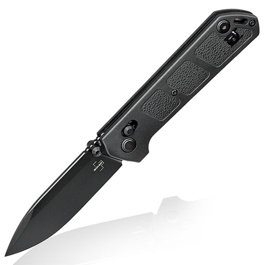Bker Plus Einhandmesser Kihon DC 2.0 All Black D2 Stahl schwarz inkl. Grtelclip
