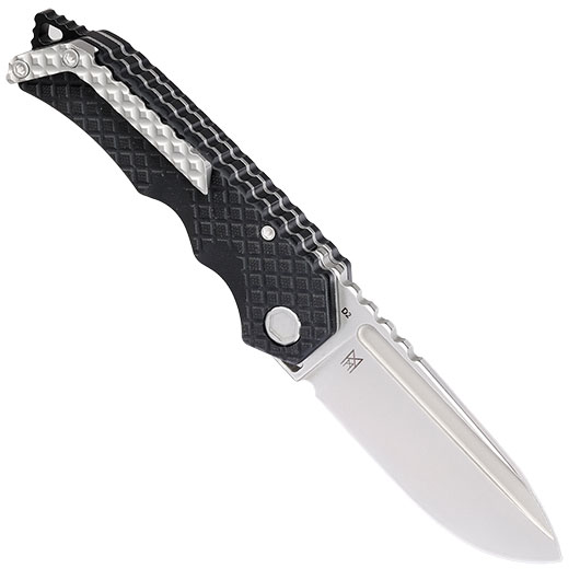 Bker Plus Taschenmesser Hermod Folder D2 Stahl schwarz/silber inkl. Grtelclip und Nylonetui Bild 1