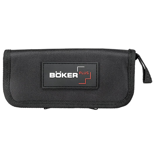Bker Plus Taschenmesser Hermod Folder D2 Stahl schwarz/silber inkl. Grtelclip und Nylonetui Bild 5