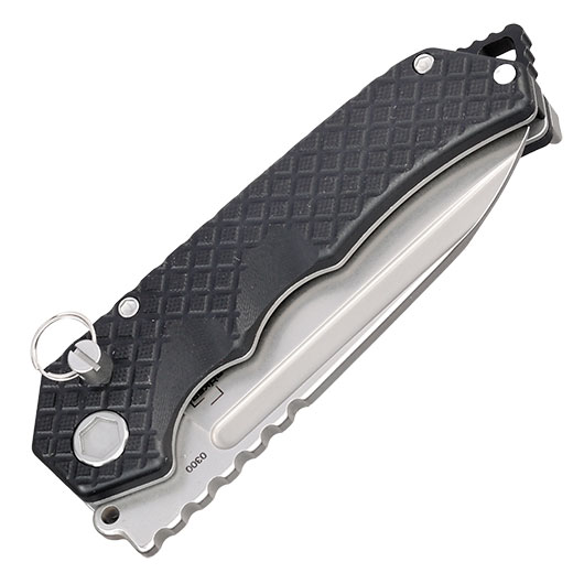 Bker Plus Taschenmesser Hermod Folder D2 Stahl schwarz/silber inkl. Grtelclip und Nylonetui Bild 6