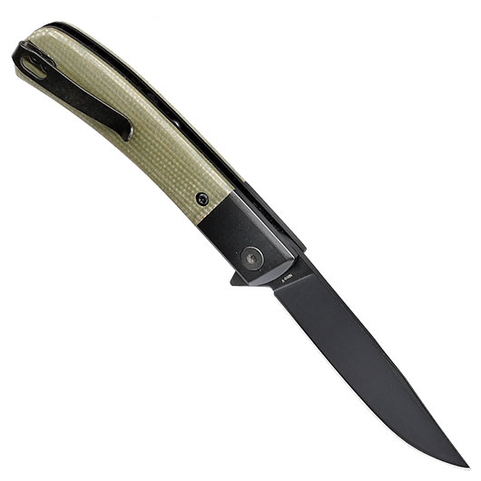 Bker Plus Einhandmesser Modern Gentleman Nitro-V Stahl schwarz/oliv inkl. Grtelclip Bild 1