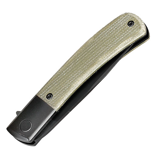 Bker Plus Einhandmesser Modern Gentleman Nitro-V Stahl schwarz/oliv inkl. Grtelclip Bild 4