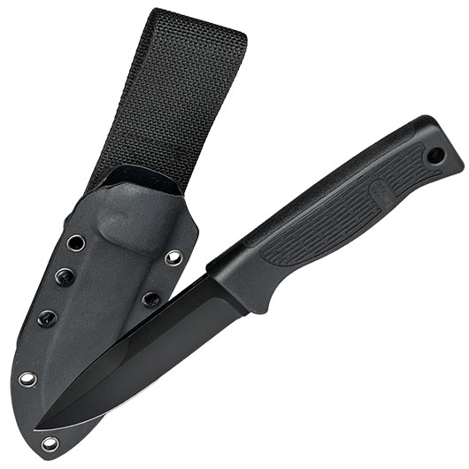 Heckler & Koch Outdoormesser MP7 PDK 14C28N Stahl schwarz inkl. Kydexscheide und Stahlclip Bild 3