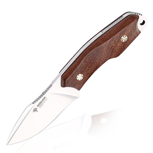 Bker Grtelmesser Arbolito El Hroe Bhler N695 Stahl Ebenholz inkl. Lederscheide